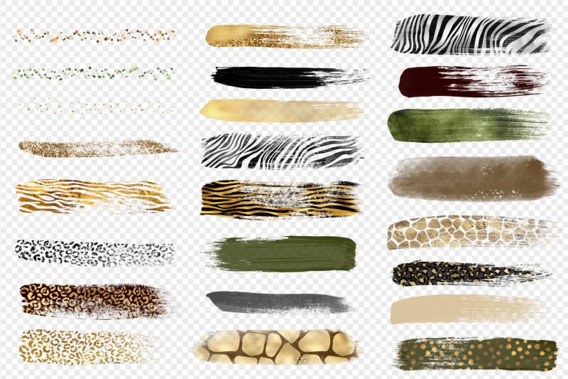 safari-brush-strokes-clipart