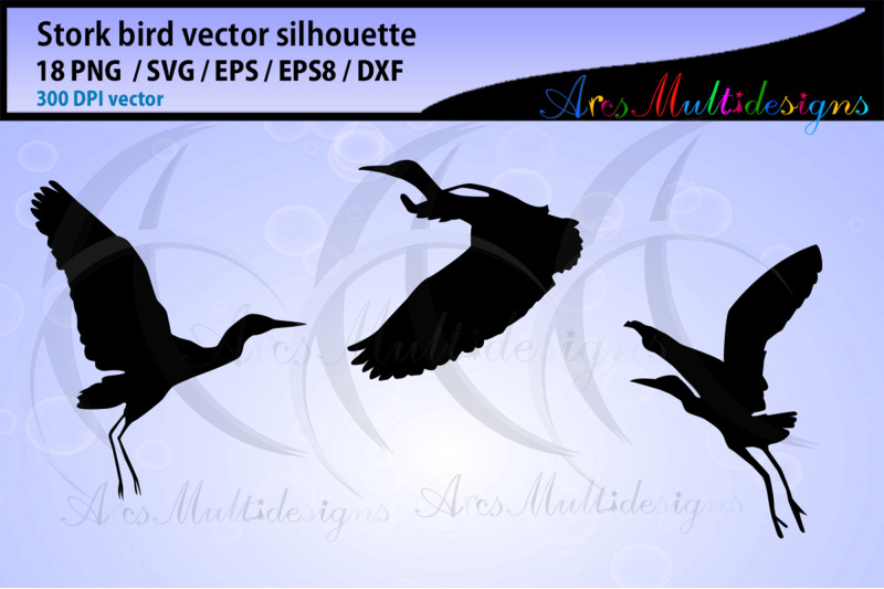 stork-bird-silhouette-bundle