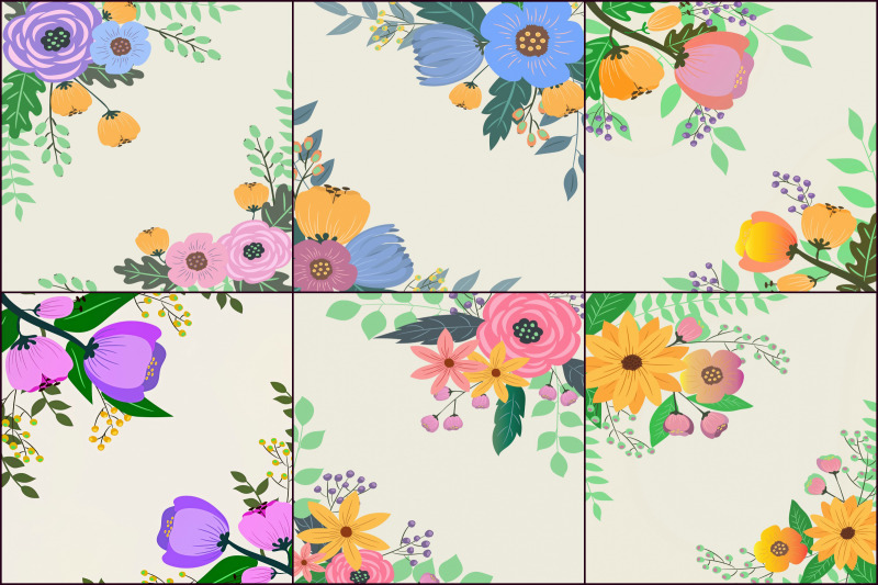floral-corners-digital-papers