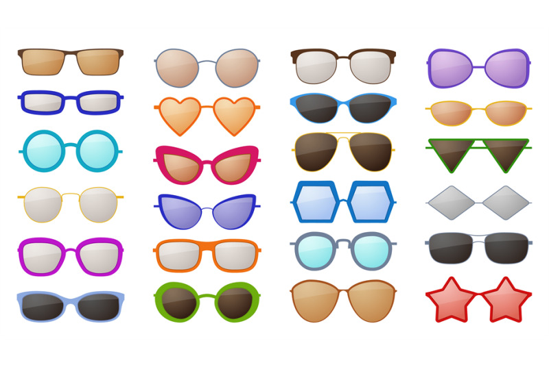 sunglasses-silhouettes-colorful-fashion-protective-eyewear-in-various