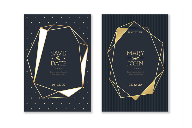 wedding-invitation-cards-trendy-luxury-card-with-gold-polygonal-textu