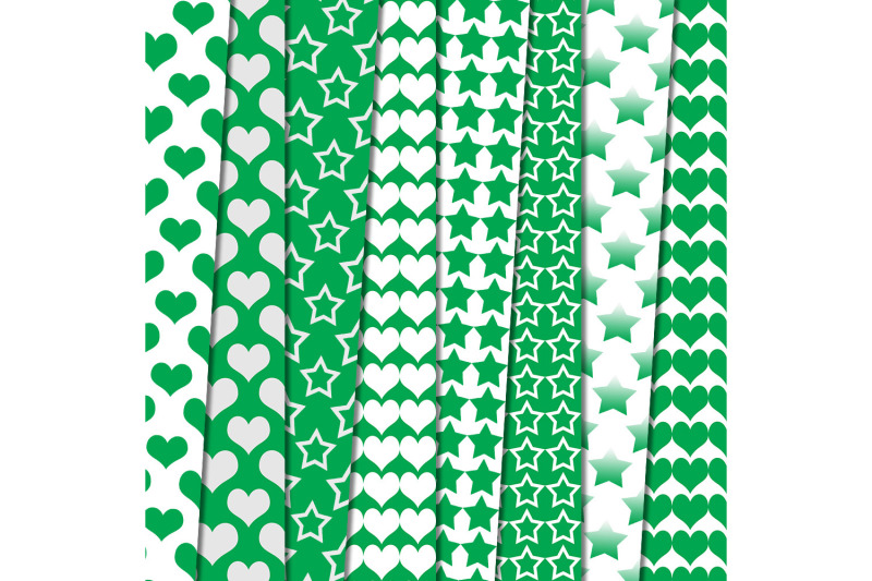 green-heart-stars-patterned-green-white-stars-off-sale