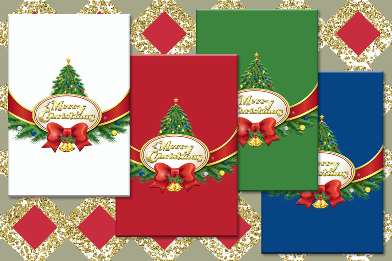 Christmas, Digital Printable, Downloadable, Christmas cards for
Silhouette