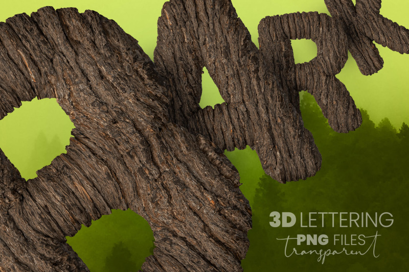 bark-3d-lettering