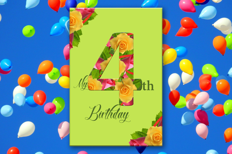 4th-birthday-number-card-card-for-birthday-kids