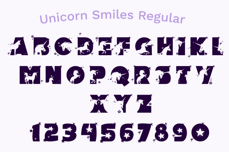 unicorn-smiles-layered-font-plus-bonus-files
