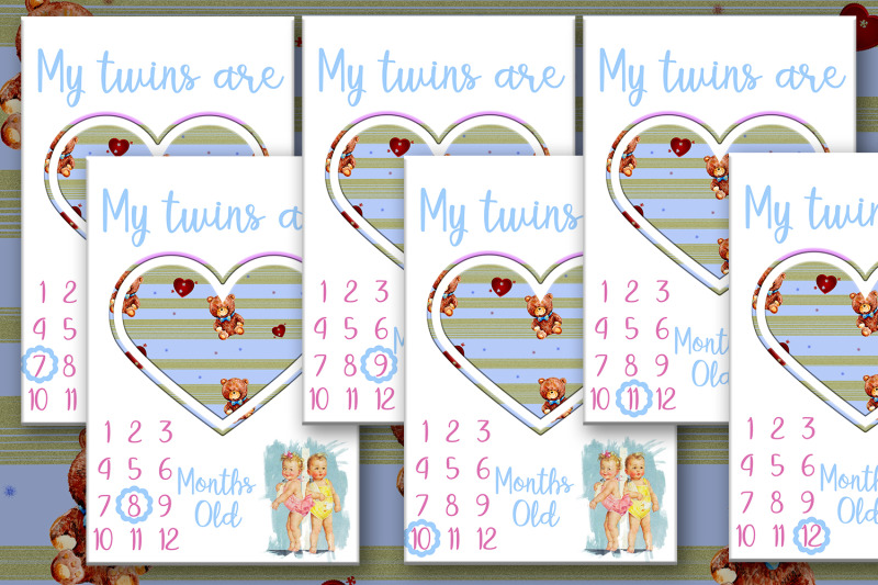 baby-twins-milestone-cards-monthly-cards-first-year