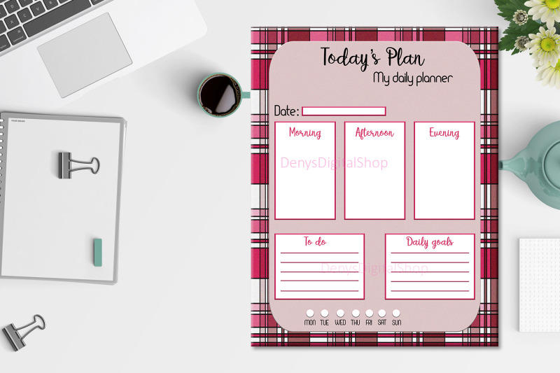 daily-planner-striped-stripes-planner-organize-day