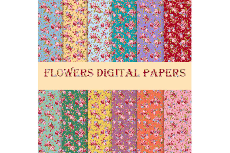 flowers-digital-paper-scrapbook-papers