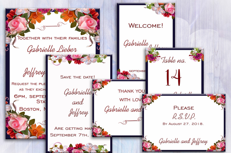 flower-wedding-invitation-suite-invitation-cards