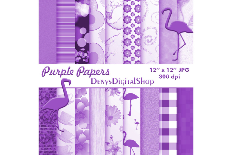 purple-digital-paper-purple-paper-flowers-purple-pack