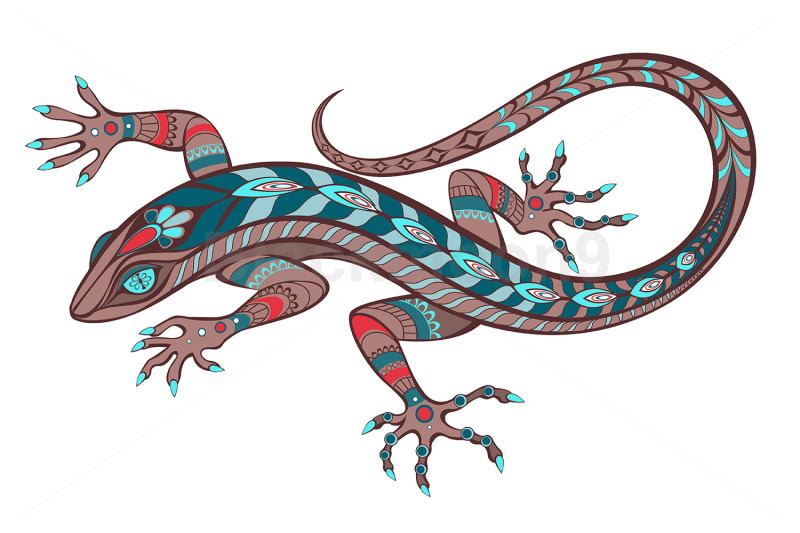 patterned-lizard