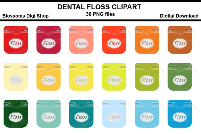 dental-floss-sticker-clipart-36-files-multi-colours