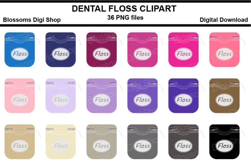 dental-floss-sticker-clipart-36-files-multi-colours