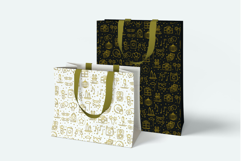 birthday-party-patterns-in-gold