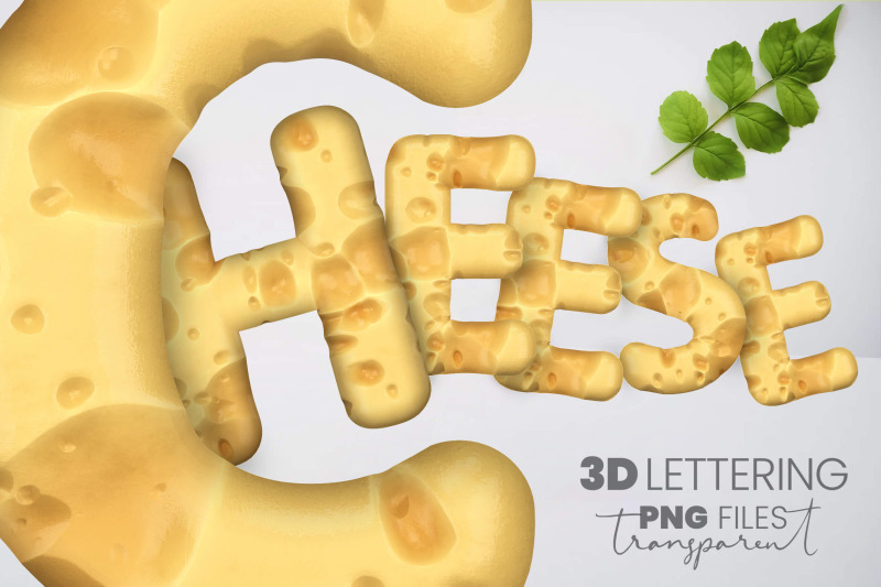 swiss-cheese-3d-lettering