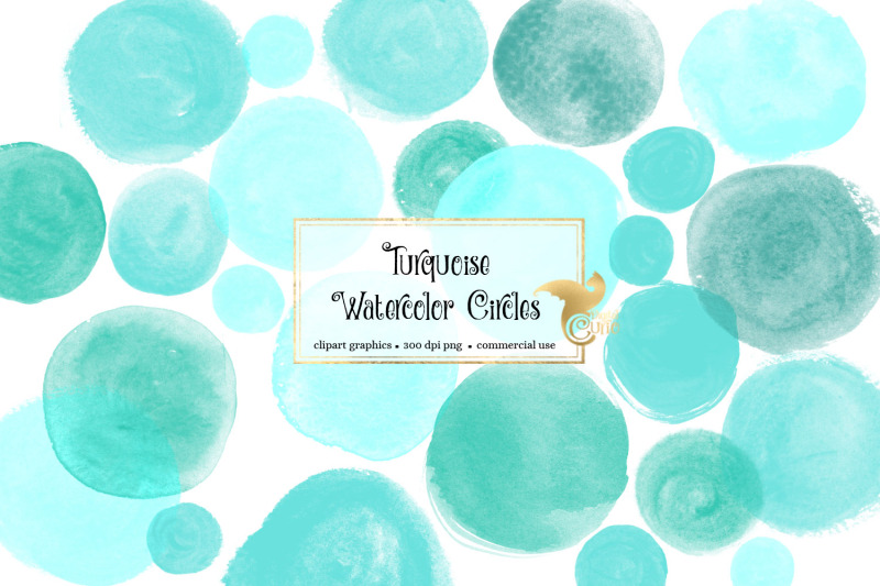 turquoise-watercolor-circles-clipart