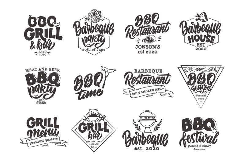 bbq-time-logos-emblems