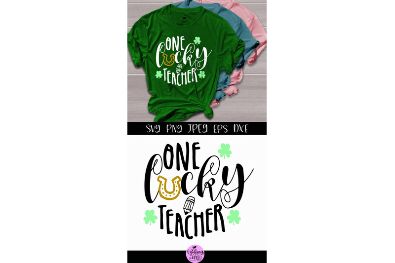 Download One lucky teacher svg, st patricks day shirt svg By Midmagart | TheHungryJPEG.com
