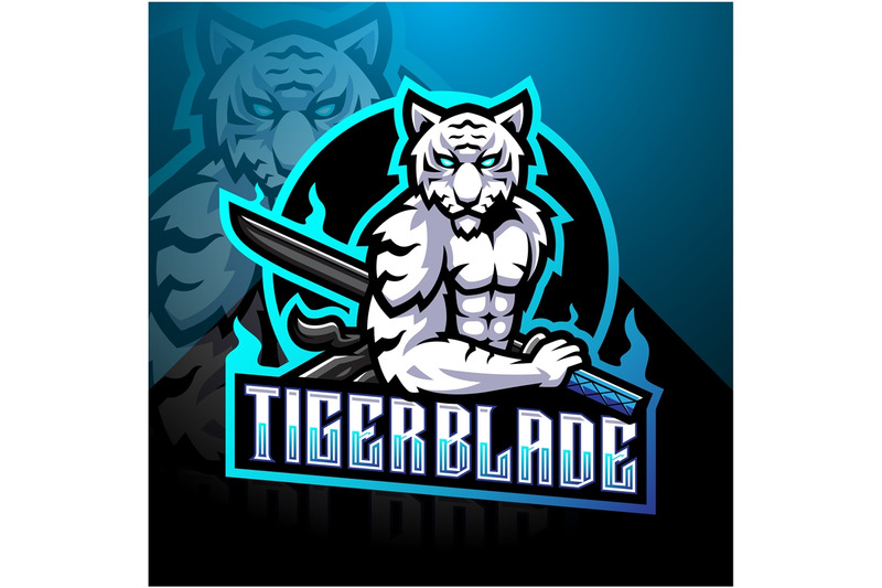 white-tiger-with-blade-esport-mascot-logo