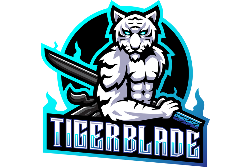 white-tiger-with-blade-esport-mascot-logo