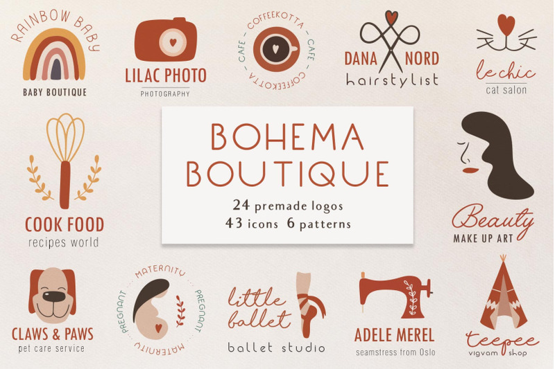bohema-boutique-logos
