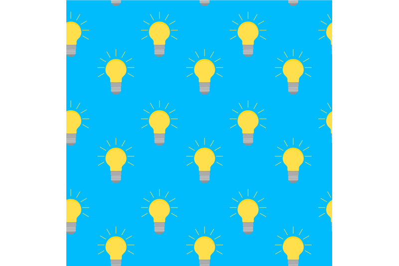 lamp-bulb-idea-seamless-pattern