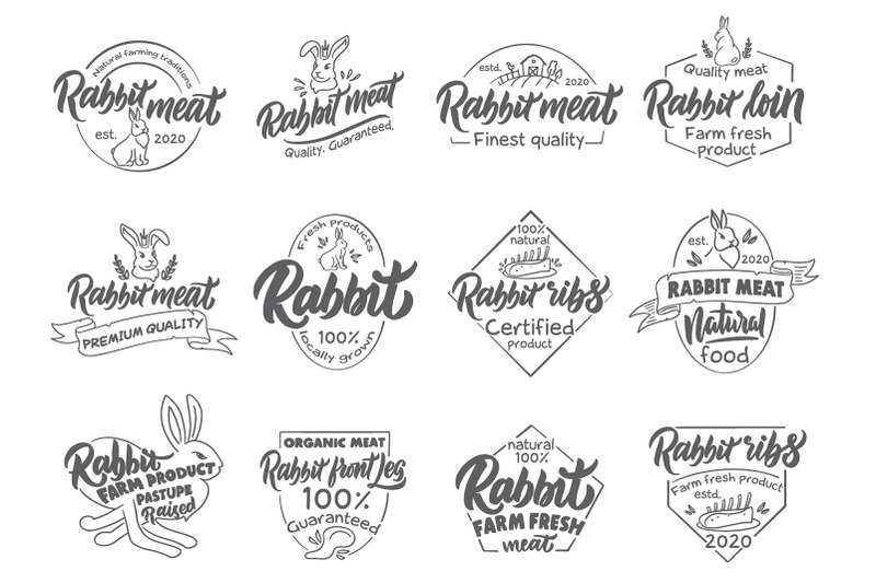 set-of-vintage-rabbit-meat-emblems
