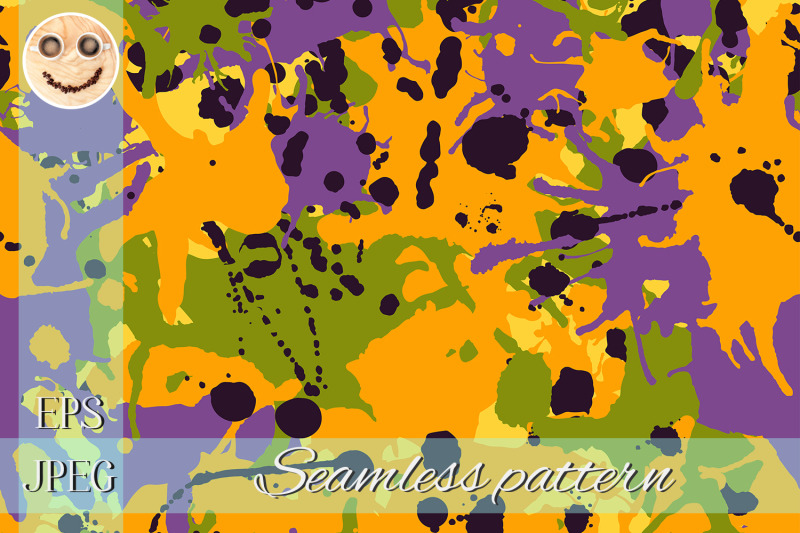 purple-orange-green-black-camouflage-seamless-pattern