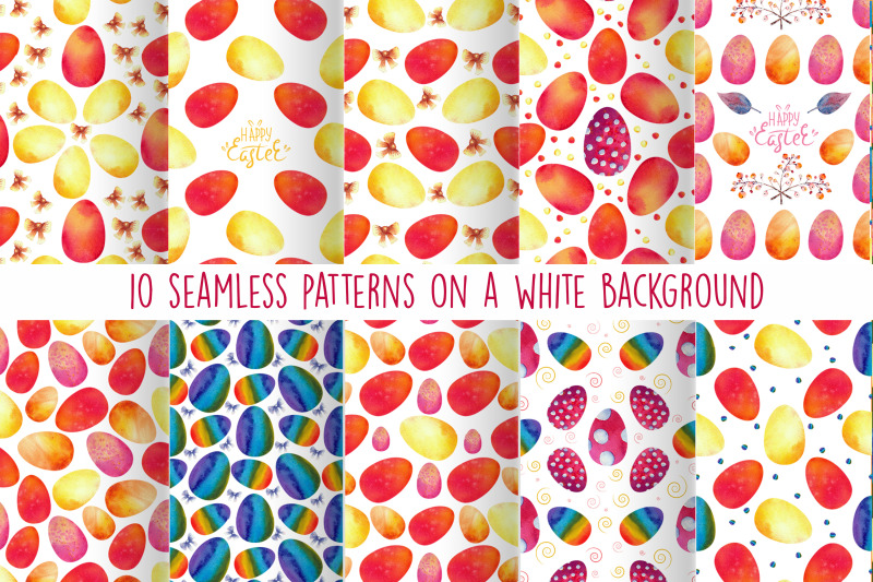 colorful-easter-eggs-60-seamless-patterns-watercolor