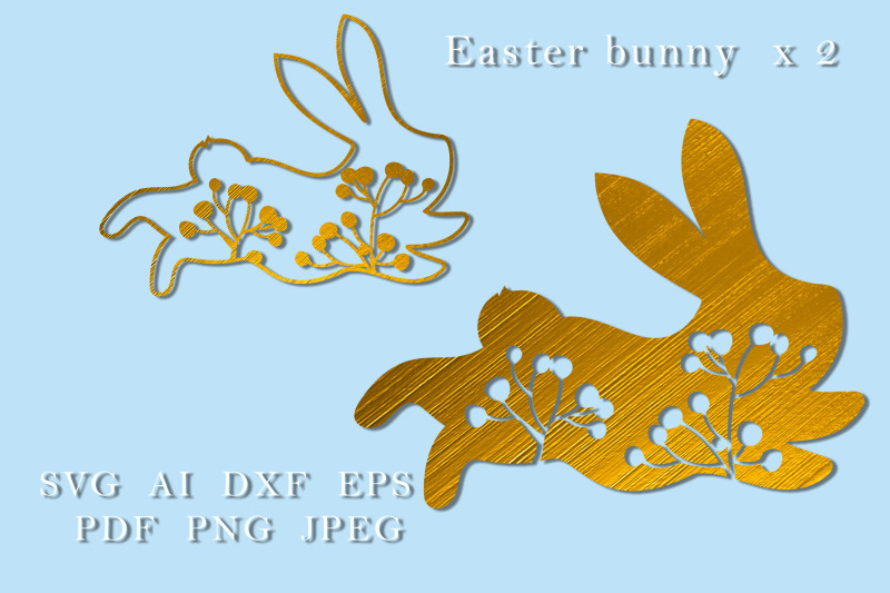easter-bunny-with-berries-and-branche-rabbits