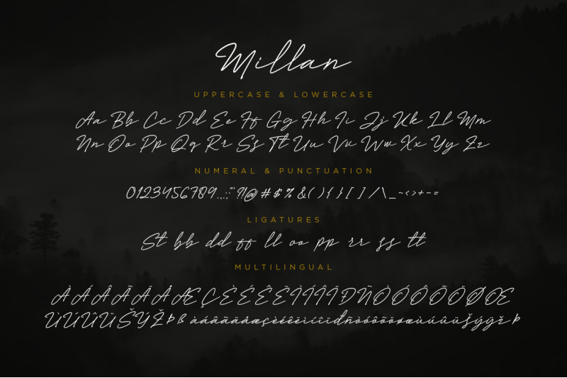 millan-oblique-signature-font