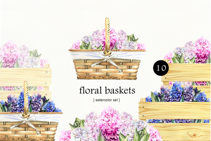 watercolor-spring-flower-basket-clipart-easter-clipart-blue-pink-flo