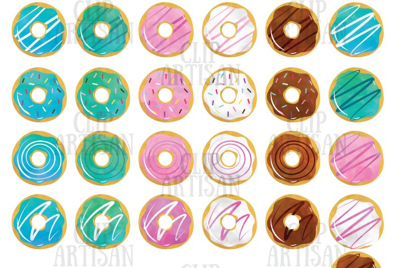 watercolor-donuts-clipart-doughnuts-clip-art