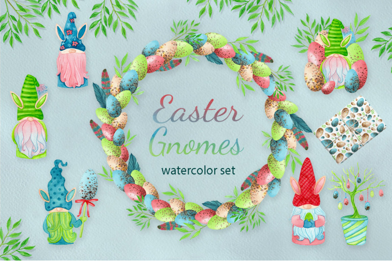 watercolor-easter-gnomes-collection