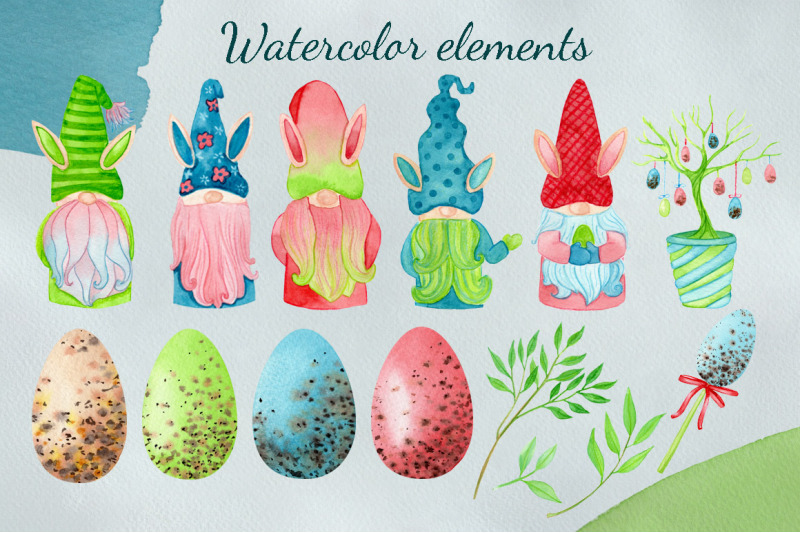 watercolor-easter-gnomes-collection