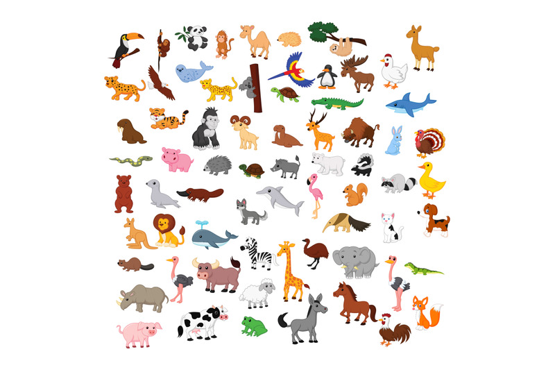 animals-cute-collection-set