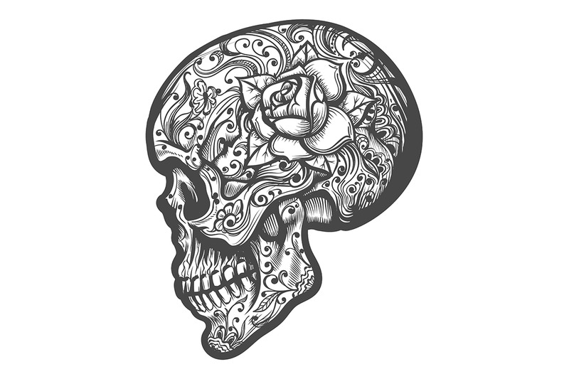 sugar-skull-tattoo-illustration