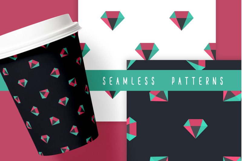 2-diamond-seamless-patterns