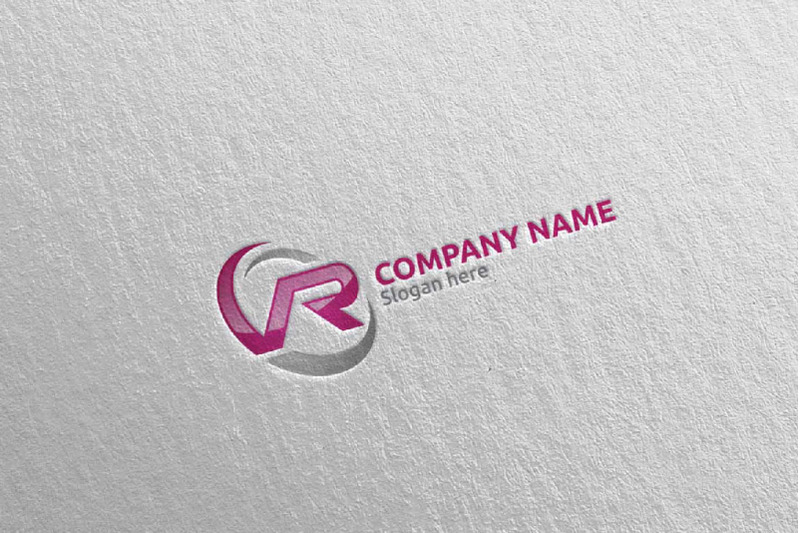 Rv letter logo design Cut Out Stock Images & Pictures - Alamy