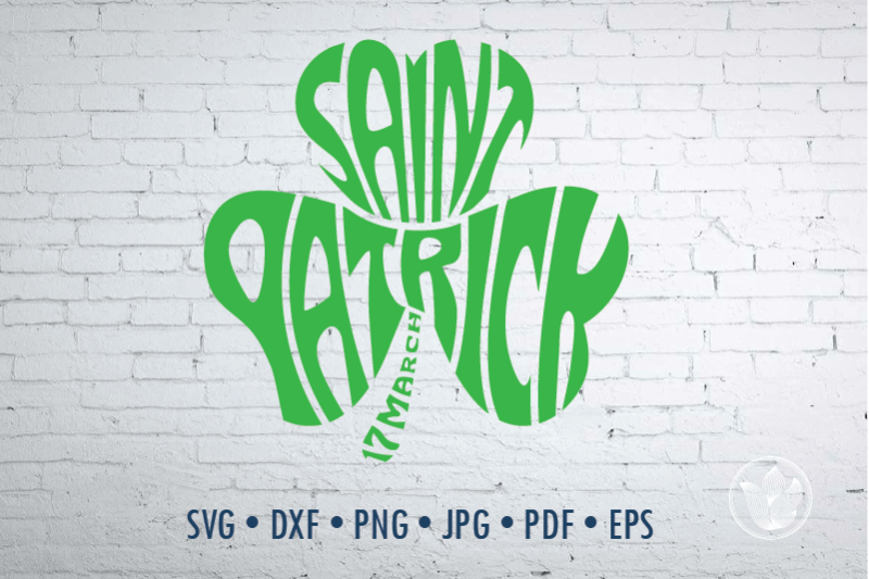 saint-patrick-word-art-in-shamrock-shape-svg-dxf-png