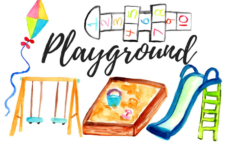 watercolor-playground-clip-art