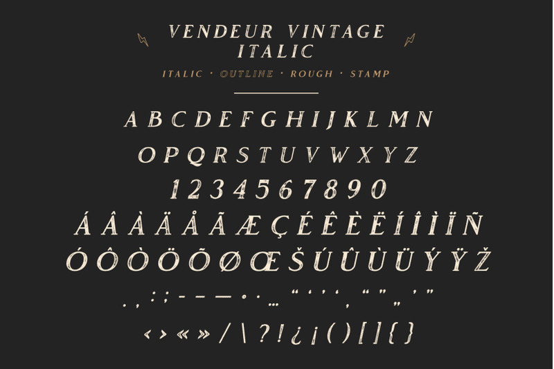 Vendeur Vintage Font Family Extras By Craft Supply Co Thehungryjpeg Com