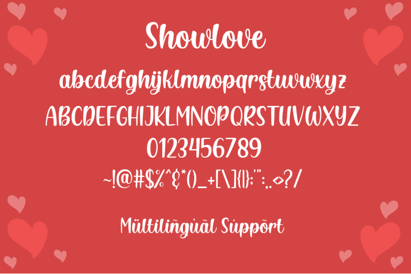 showlove-a-lovely-font