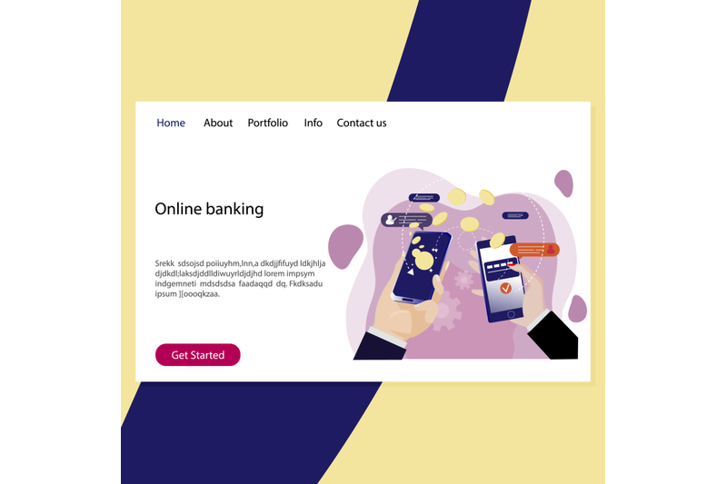 online-banking-landing-page-finance-operations