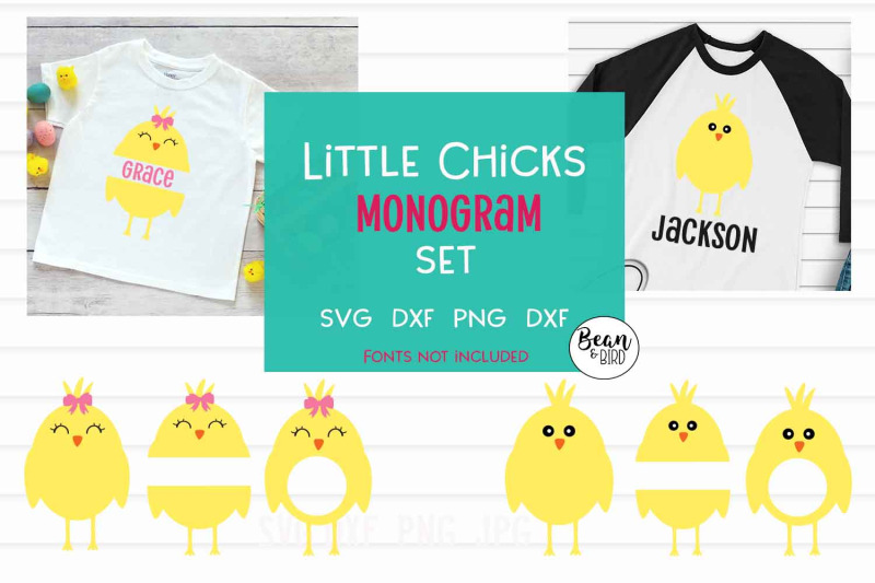 little-chicks-monogram-set