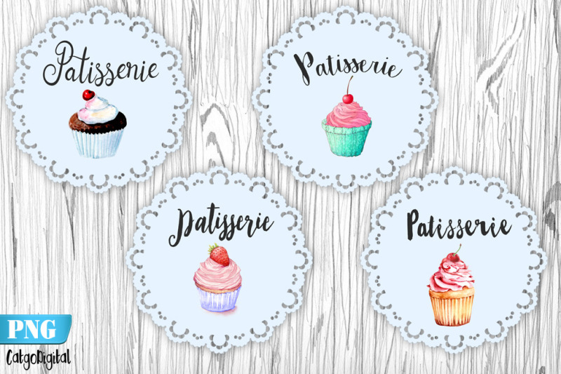 french-patisserie-png-clip-art-watercolor-patisserie
