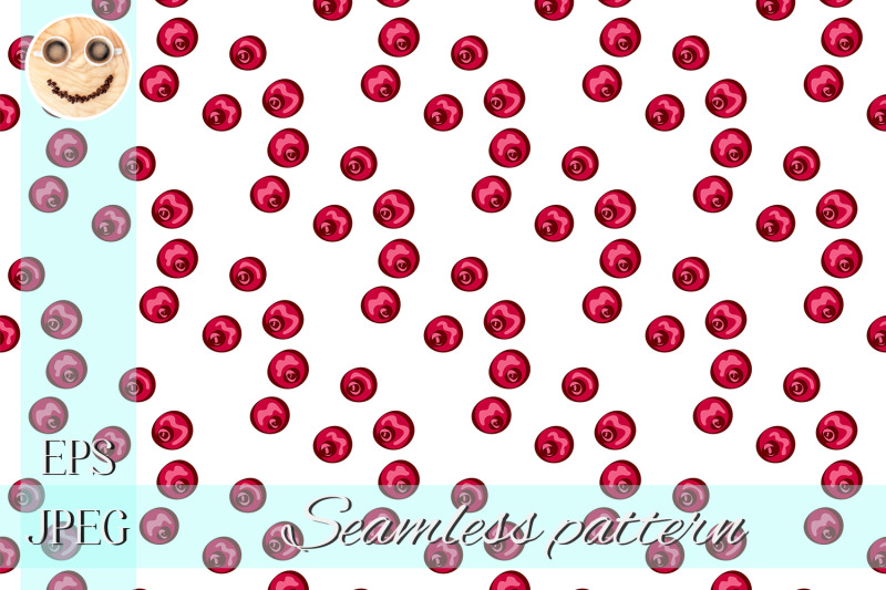 cranberry-on-the-white-vector-seamless-pattern