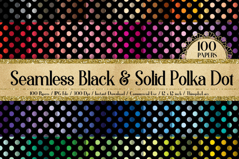 100-seamless-black-and-solid-polka-dot-digital-papers