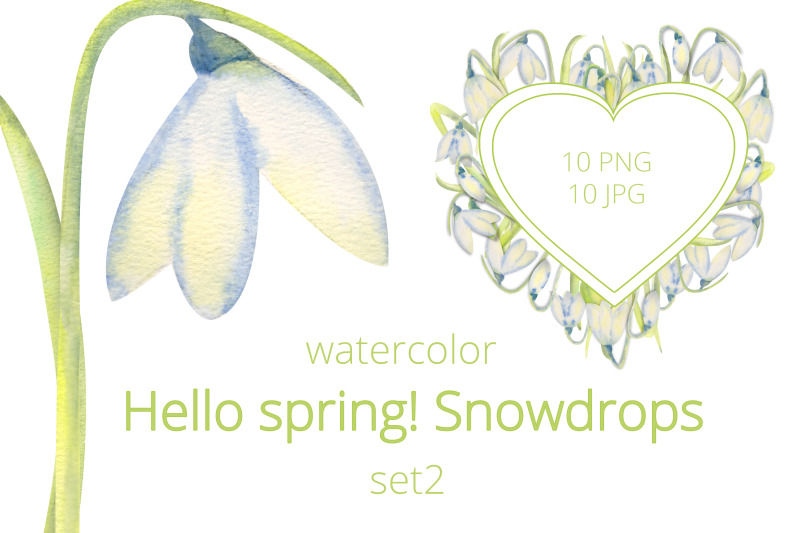 hello-spring-romantic-frames-with-snowdrops-set-2